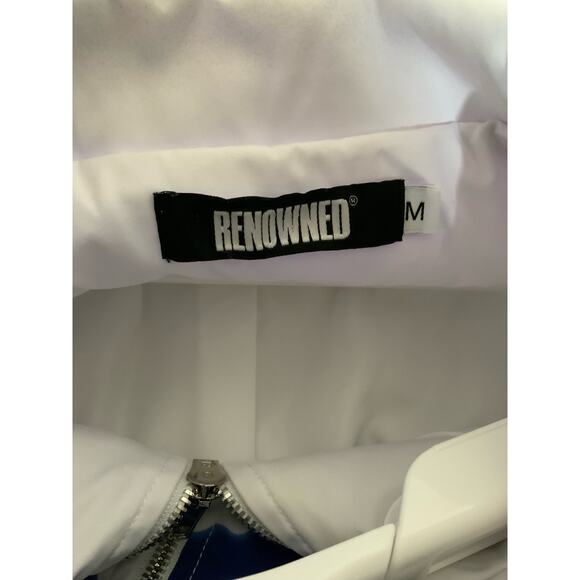 Renowned Vision Graphic Print Shell Windbreaker Jacket White Size M USED - Picture 4 of 5